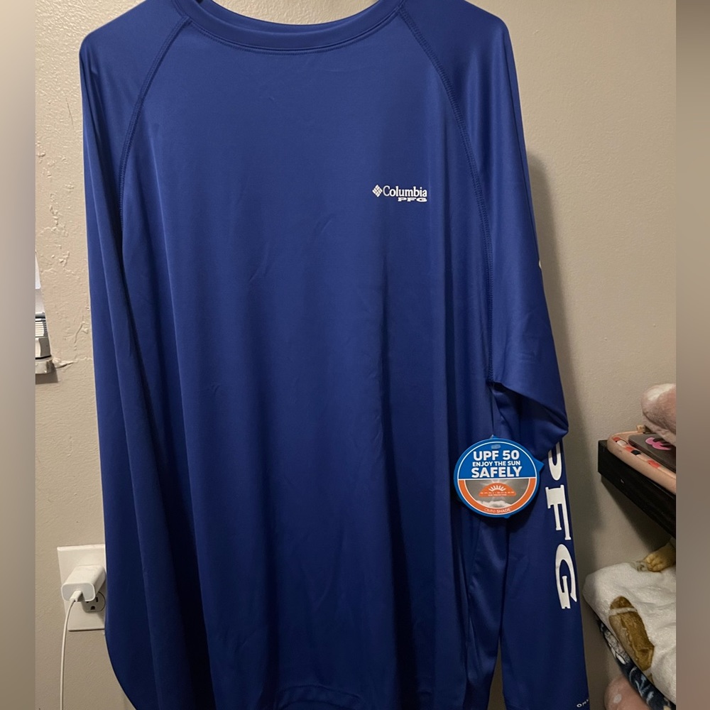 Mens Columbia PFG Omni-Shade/Omni-Wick Long Sleeve